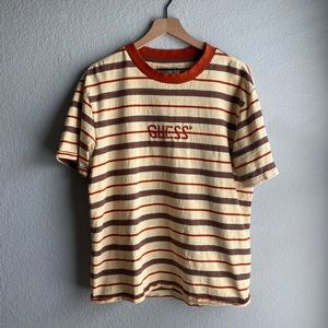 Vintage Guess Striped Tee Medium - Excellent Condition